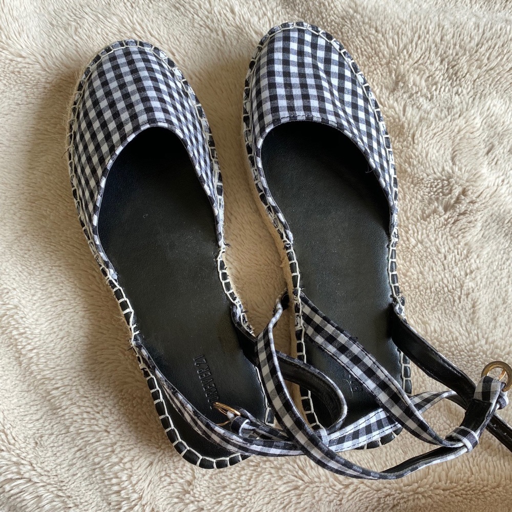 Adorable Gingham Platform Espadrilles - image 3